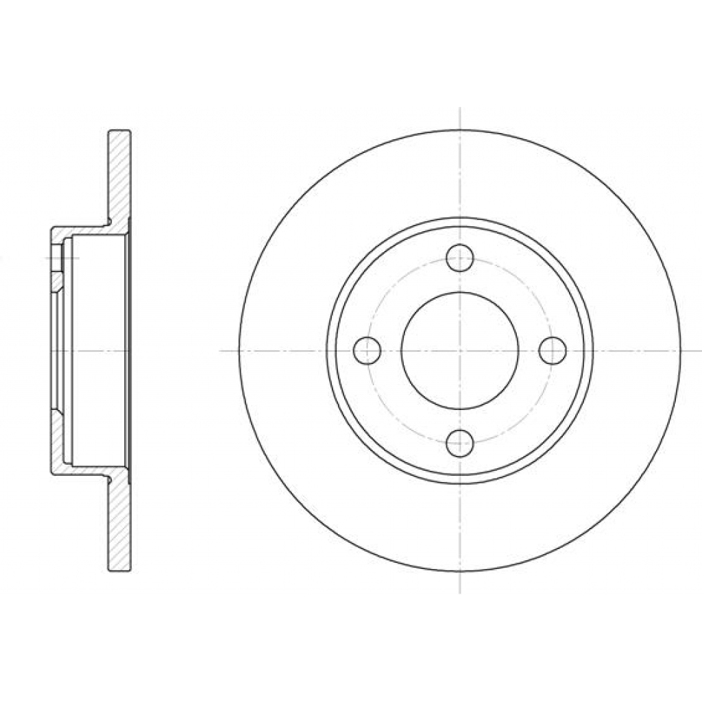 Гальмівний диск REMSA 6181.00 - зображення 1