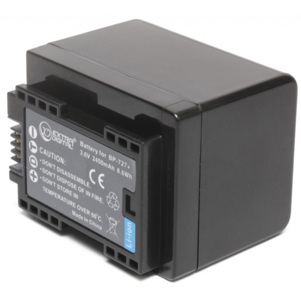 Акумулятор до фото/відео Extradigital Canon BP-727 (chip) (BDC1302) - зображення 2