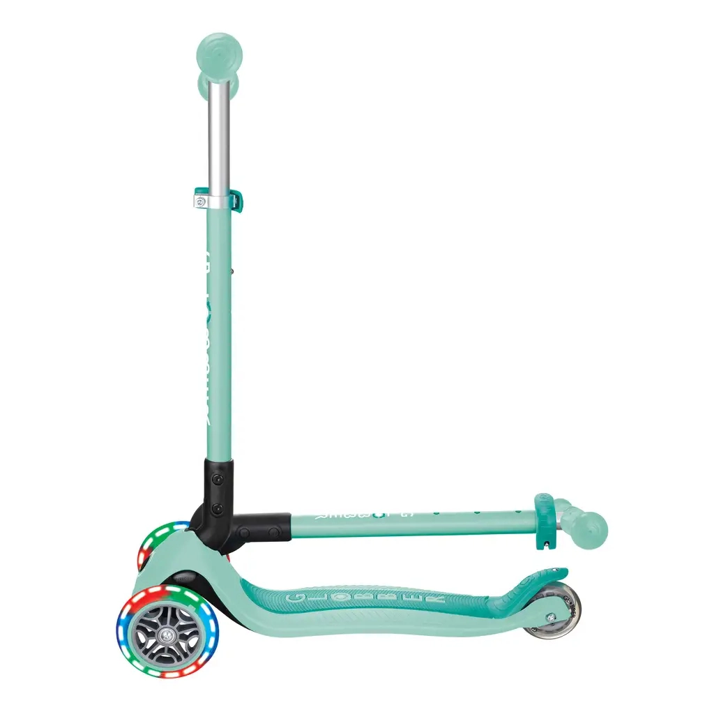 Самокат Globber Primo Foldable Lights колеса з підсвіткою до 50 кг 3+ М'ятний (432-206-3) - зображення 9