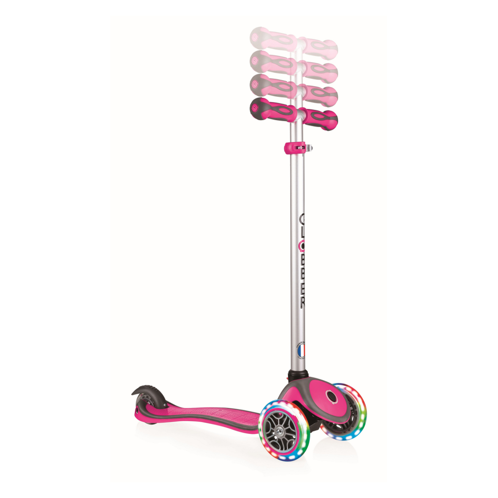Самокат Globber EVO COMFORT LIGHTS 5 в 1 Рожевий, колеса з підсвіткою (459-110) - зображення 7