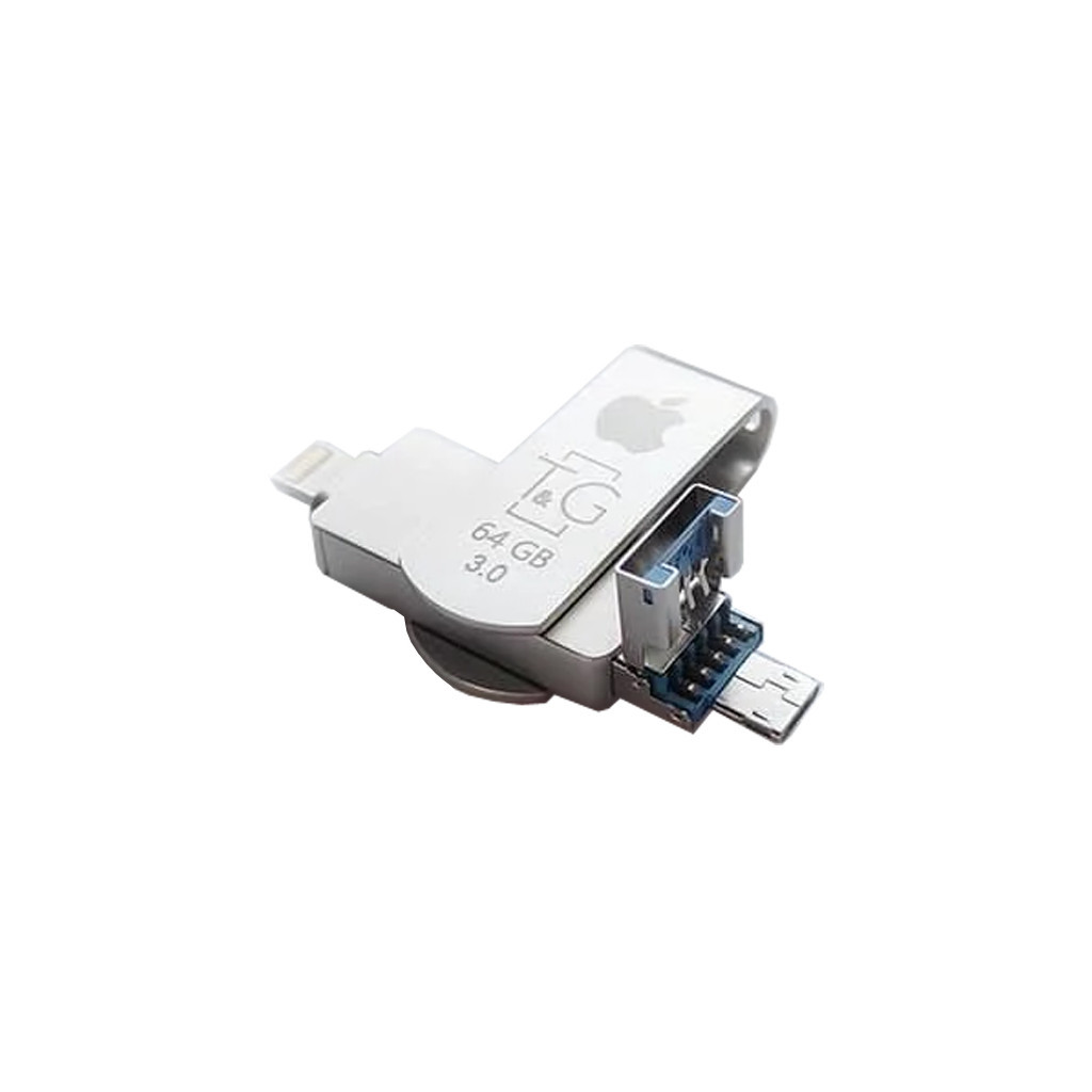 USB флеш накопичувач T&G 64GB 007 Metal Series USB 3.0/Lightning (TG007IOS-64G3) - зображення 3
