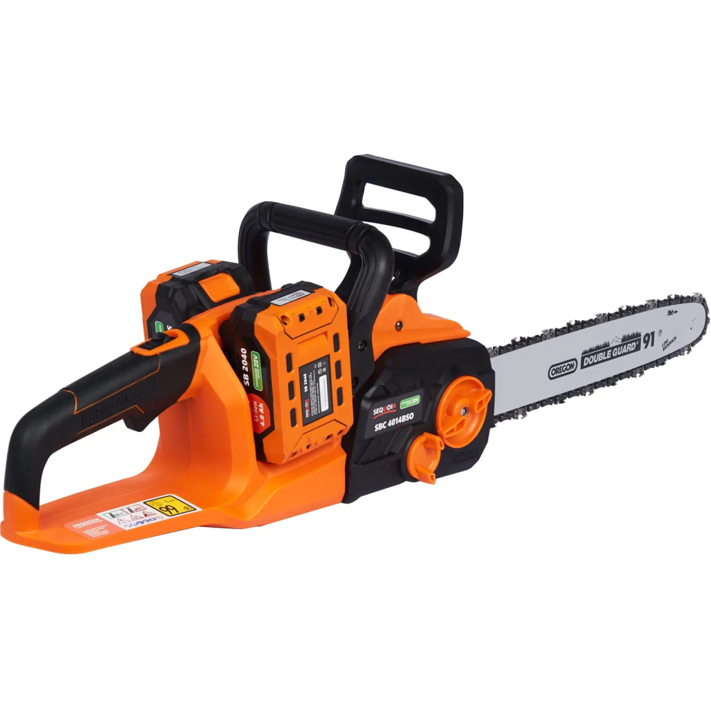 Ланцюгова пила SEQUOIA 40 В (20В+20В), шина Oregon 35 см, АКБ+ЗУ, 3,68 кг (SBC4014BSO-E2W) - зображення 2