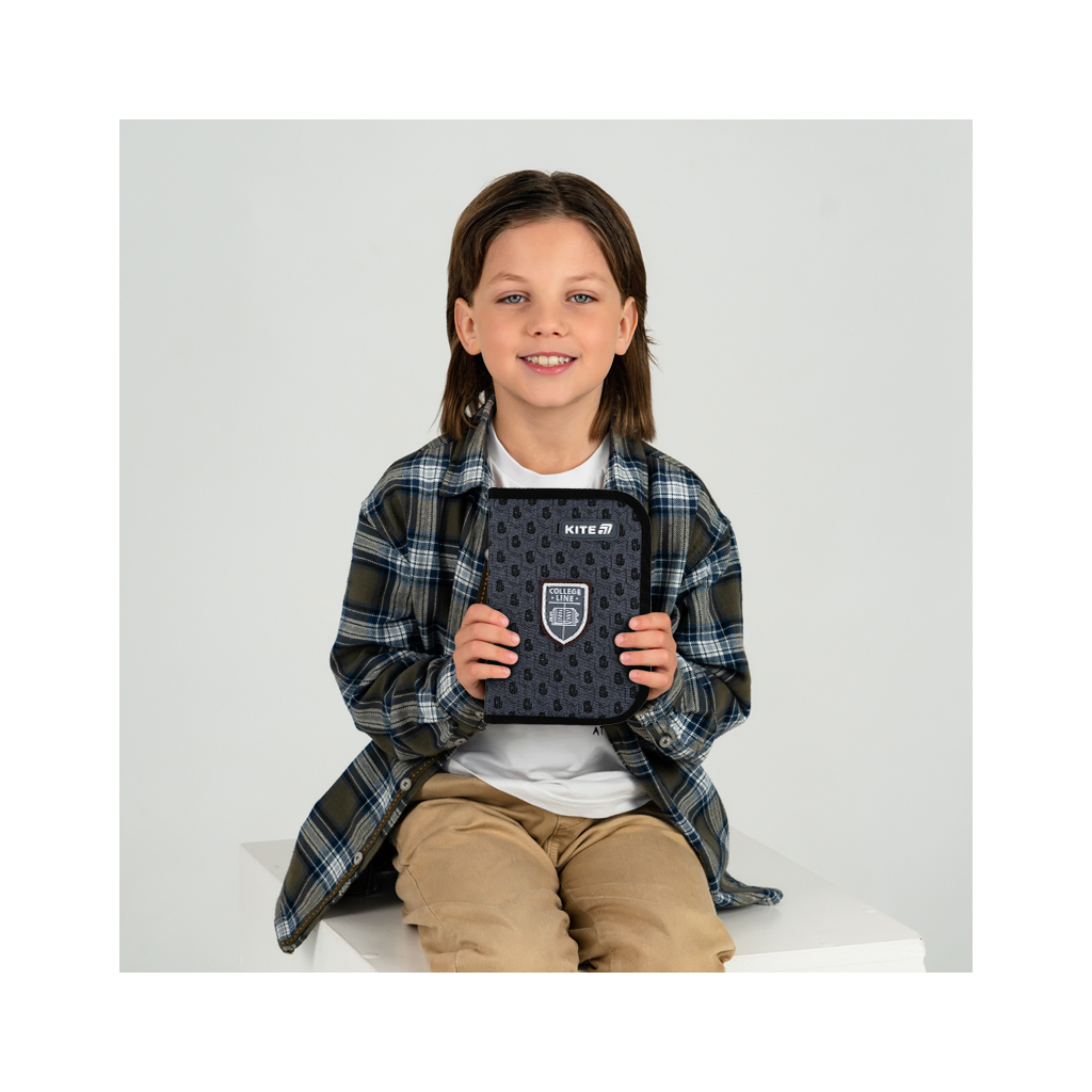 Пенал Kite 622 College Line, 1 відділення, 2 відвороти (K25-622-2) - зображення 7