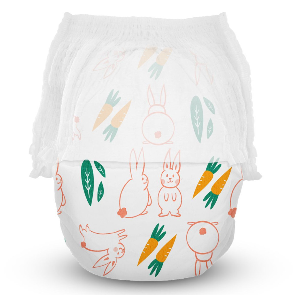 Підгузки Offspring трусики Розмір XL (12-20 кг) 30 шт, Зайчики (9355465009572) (DP-OI-FAP-XL30P-HBN) - изображение 2