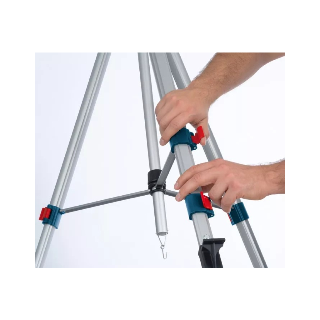 Штатив для нівеліру Bosch Professional BT250 для оптичних нівелірів, 1/4", 97.5-250см, 3.4кг (0.601.096.A00) - зображення 4