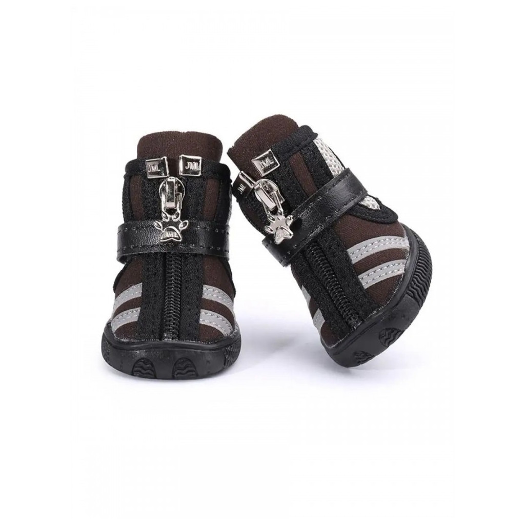 Черевики для собак Ruispet для малих порід 4 шт №1 кавові (2700000033289) - изображение 4