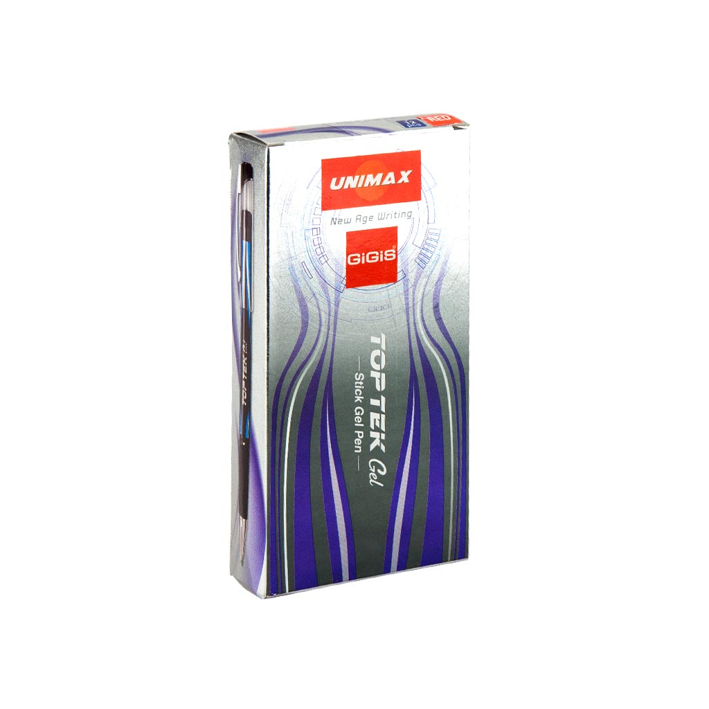 Ручка гелева Unimax Top Tek Gel, червона (UX-133-06) - зображення 3