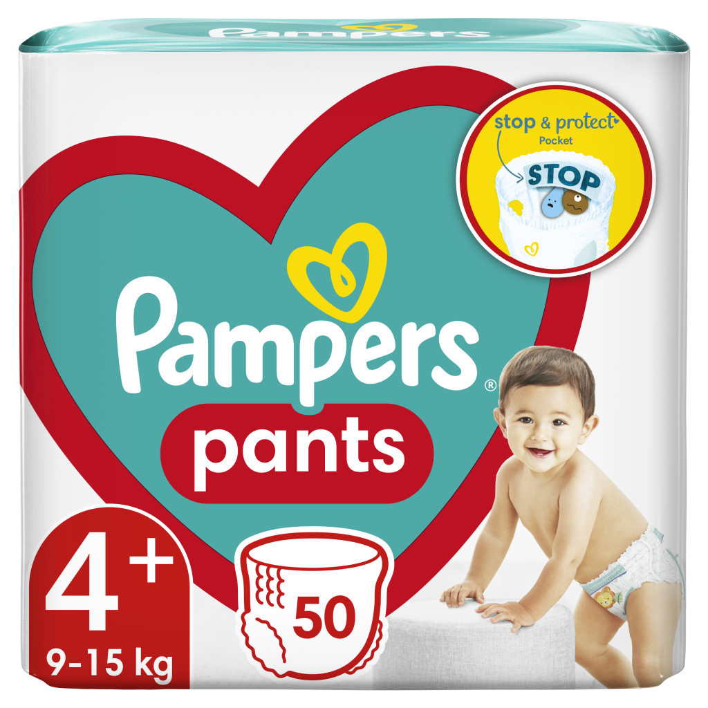 Підгузки Pampers трусики Pants Maxi Plus Розмір 4 (9-15 кг) 50 шт (8006540069295) - зображення 1
