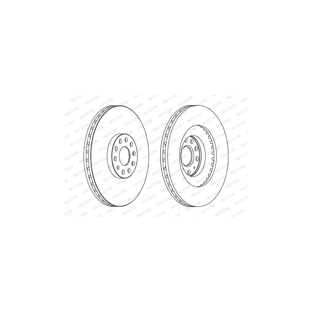 Гальмівний диск FERODO DDF1504C-1 - зображення 1