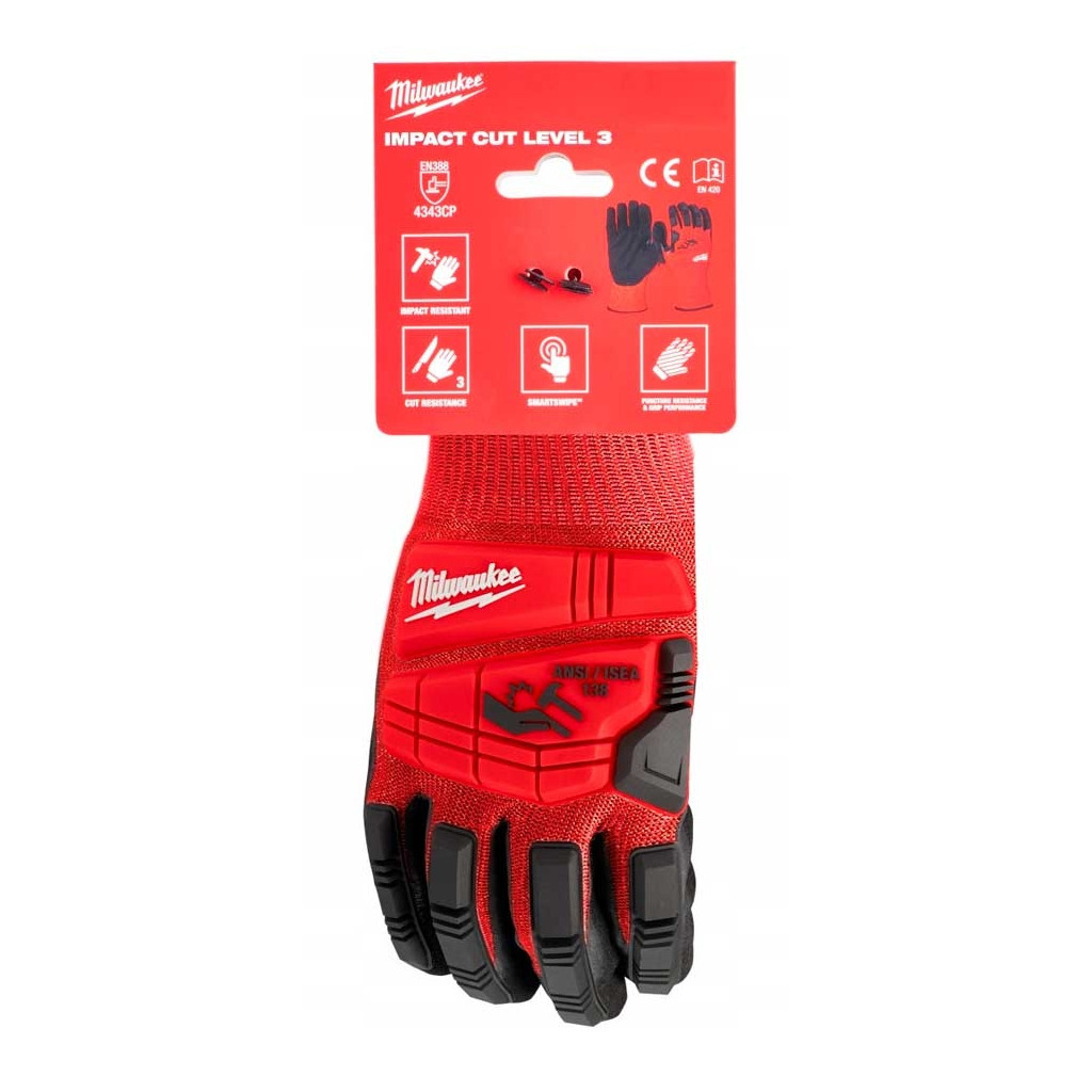 Захисні рукавички Milwaukee з захистом від удару та опором порізам рівень 3, 8/M (4932478127) - зображення 2