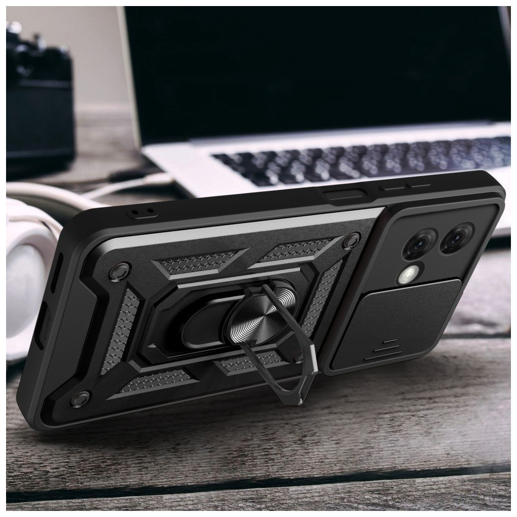 Чохол до мобільного телефона BeCover Military Motorola Moto G84 Black (710675) - зображення 7