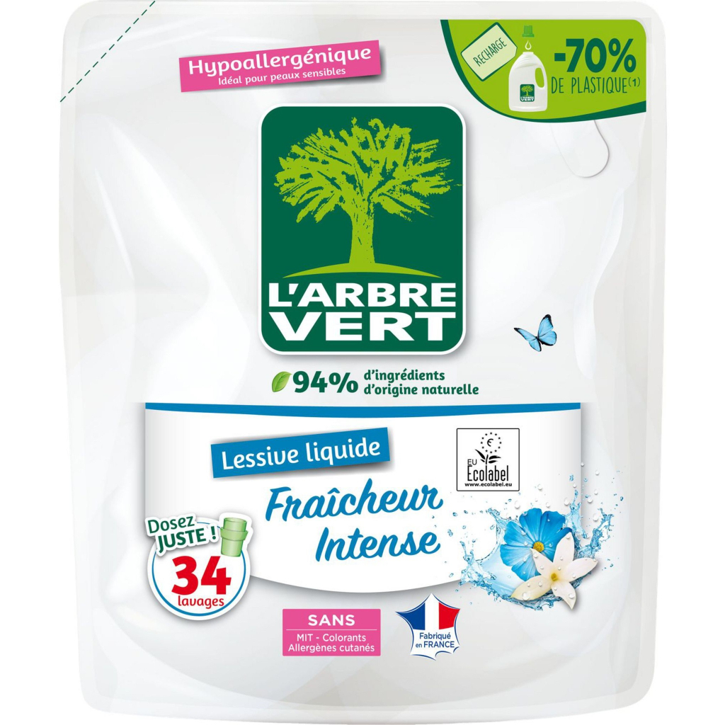 Гель для прання L'Arbre Vert Інтенсивна свіжість запасний блок 1.53 л (3450601046438) - зображення 1