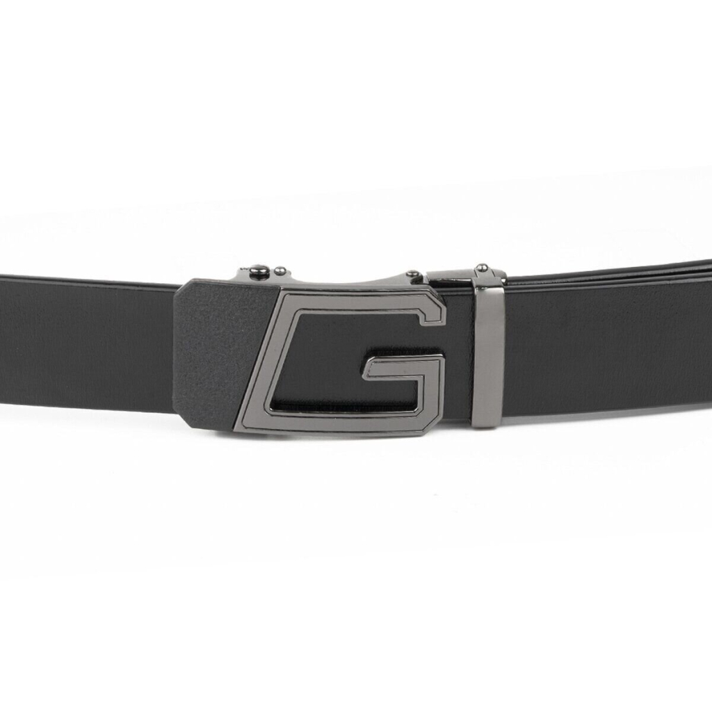 Ремінь Vintage Чоловічий з пряжкою автомат Чорний (20322) - зображення 2