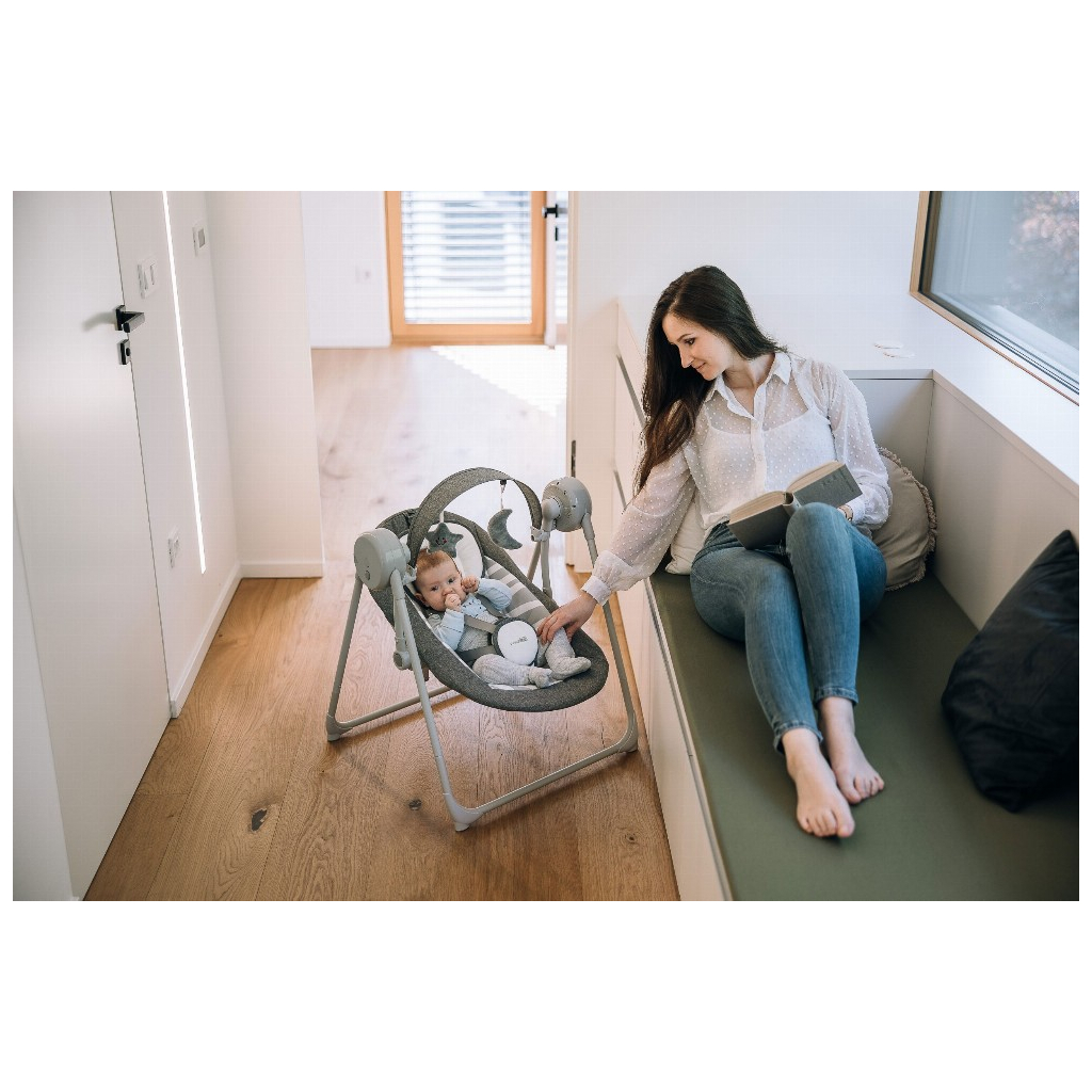 Крісло-гойдалка FreeON Snuggy, lines (84911) - зображення 8