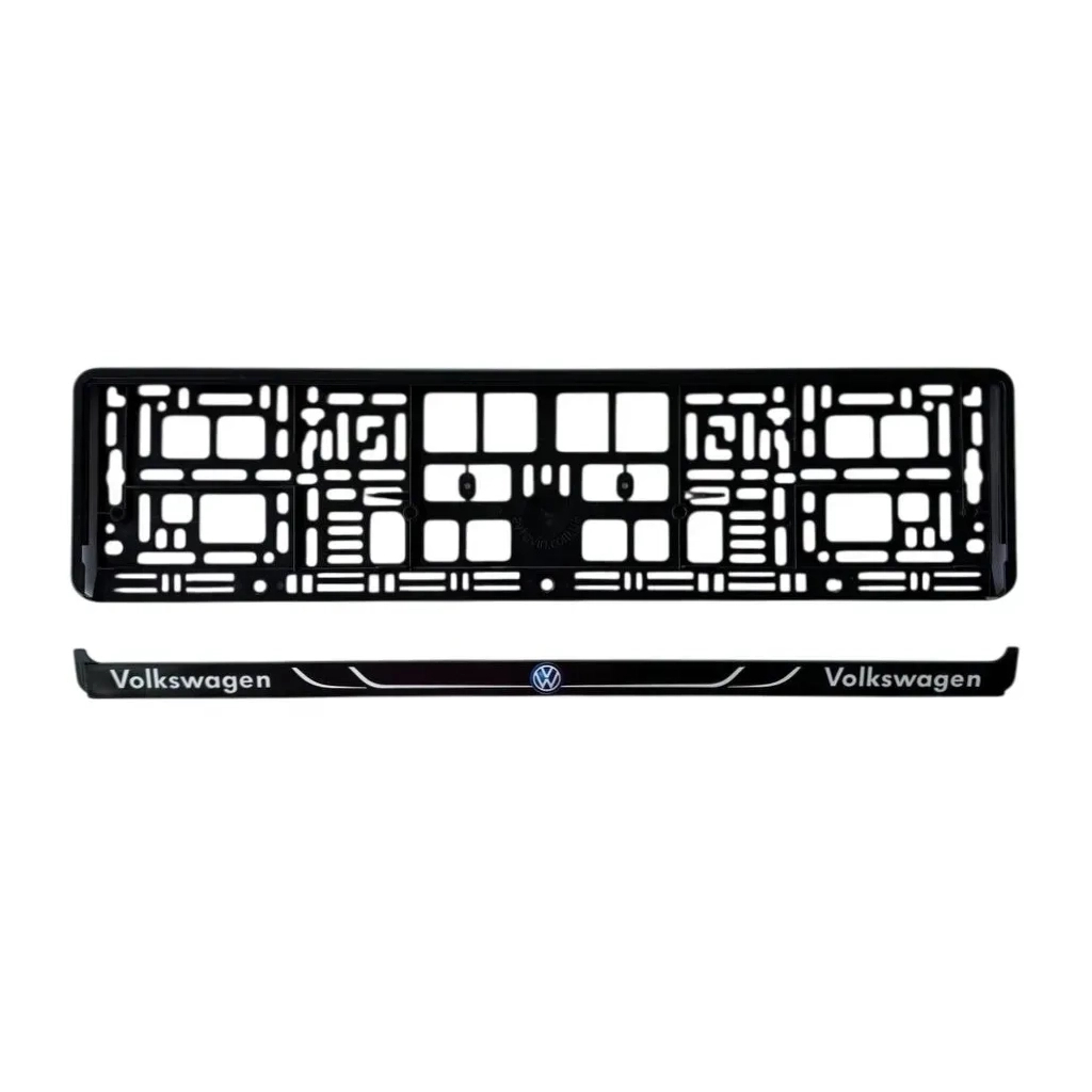Рамка номерного знака Poputchik Volkswagen (24-118-IS) - изображение 2
