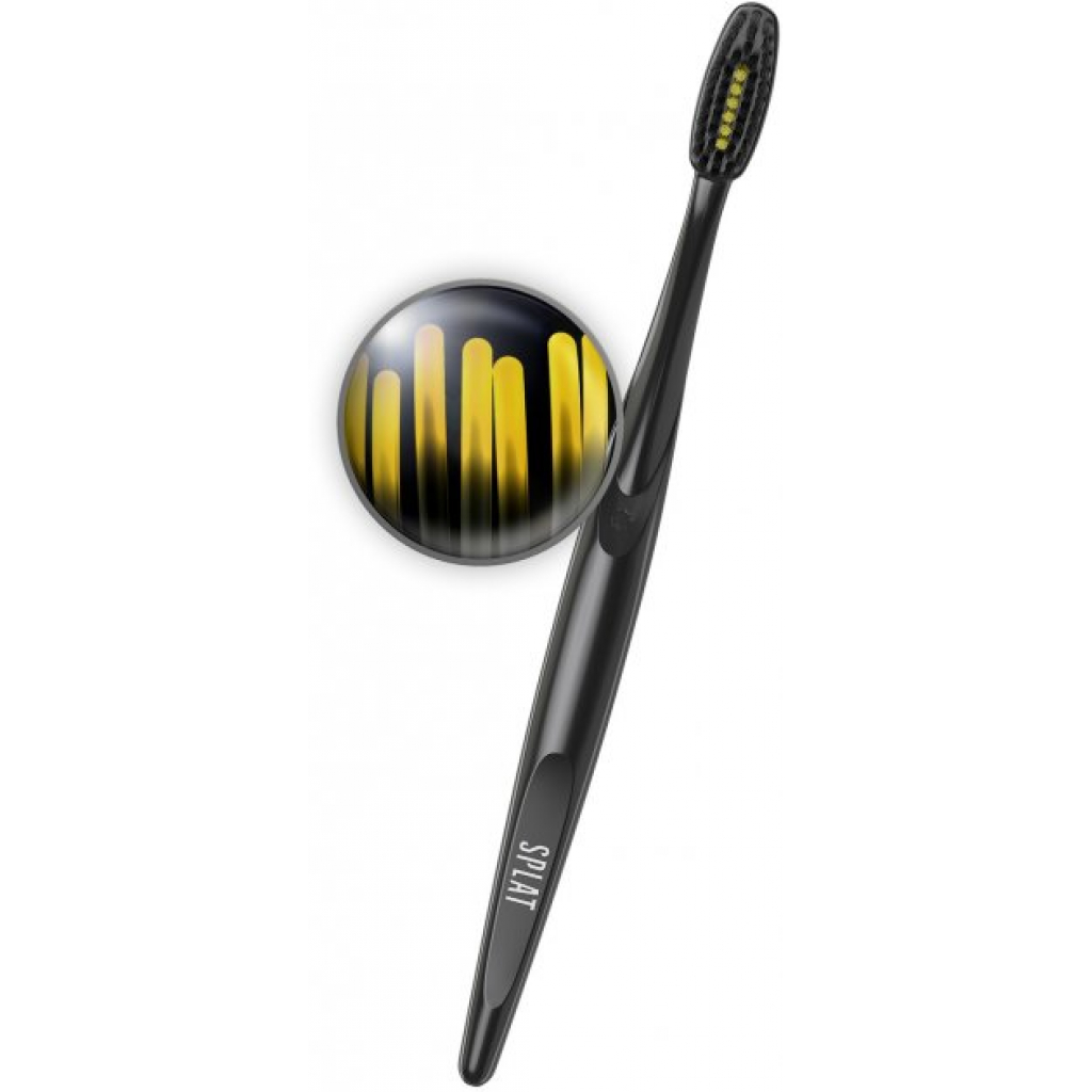 Зубна щітка Splat Special Blackwood Medium з деревним вугіллям Жовта (4603014011015) - зображення 3