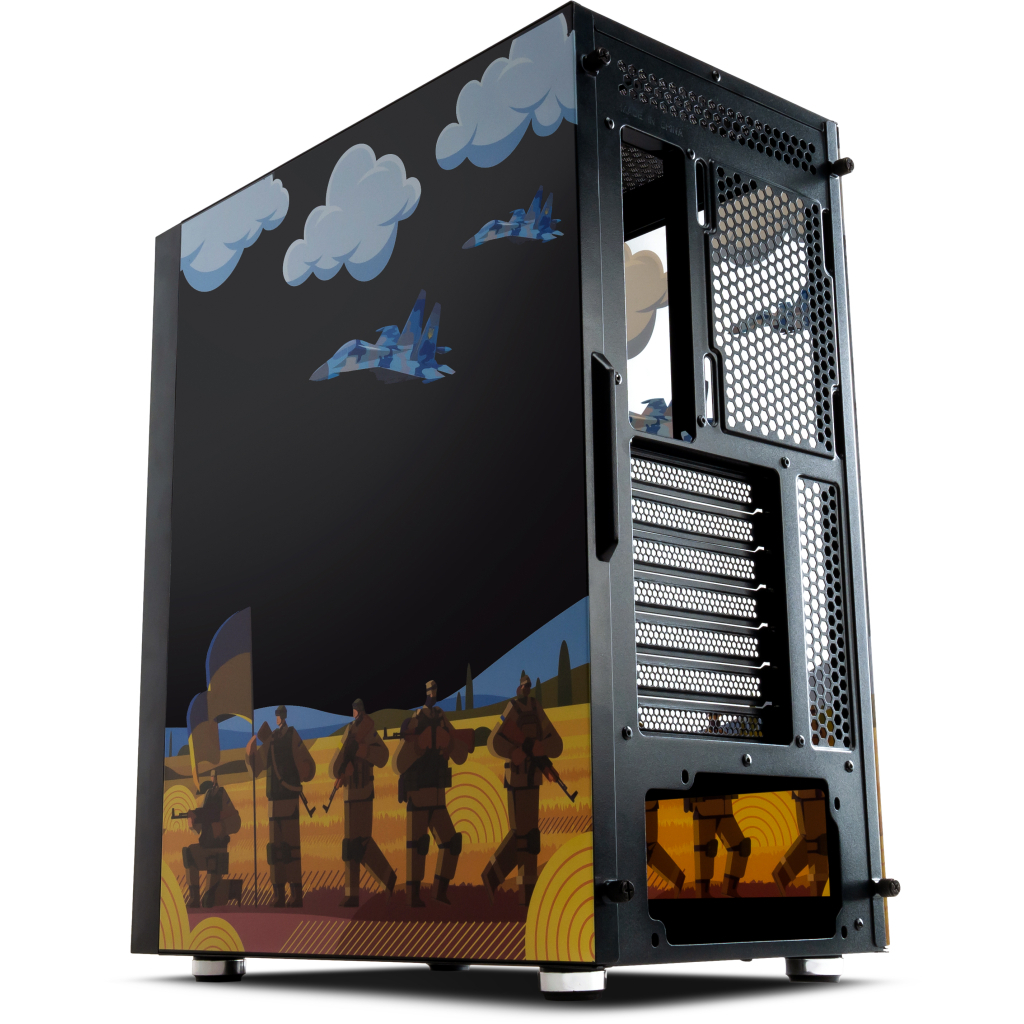 Корпус Vinga Pillar Black Freedom soldiers (01230011782) - зображення 6