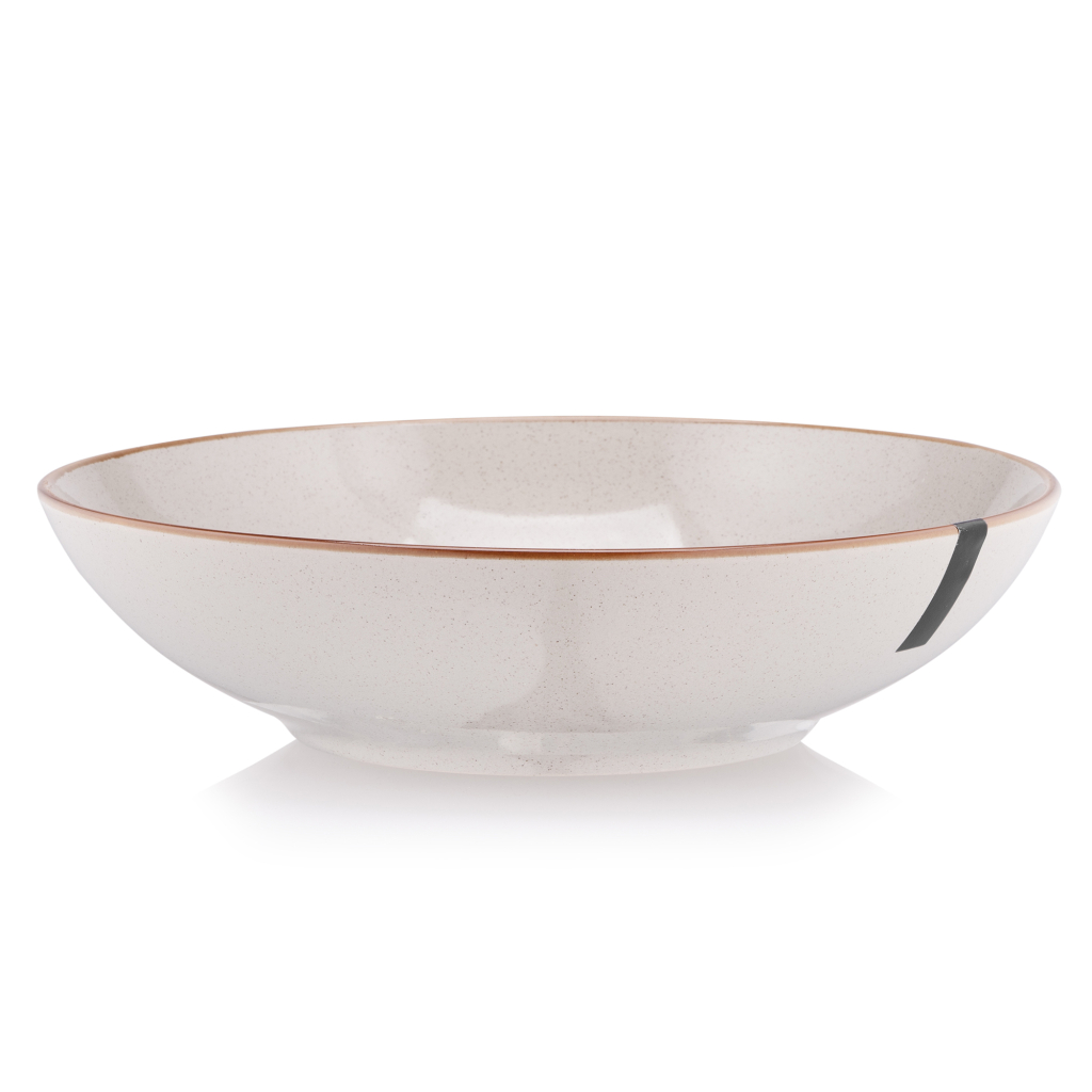 Тарілка Ardesto Apulia, 820мл, 20.8см, кераміка, сірий (AR2921AG) - зображення 1