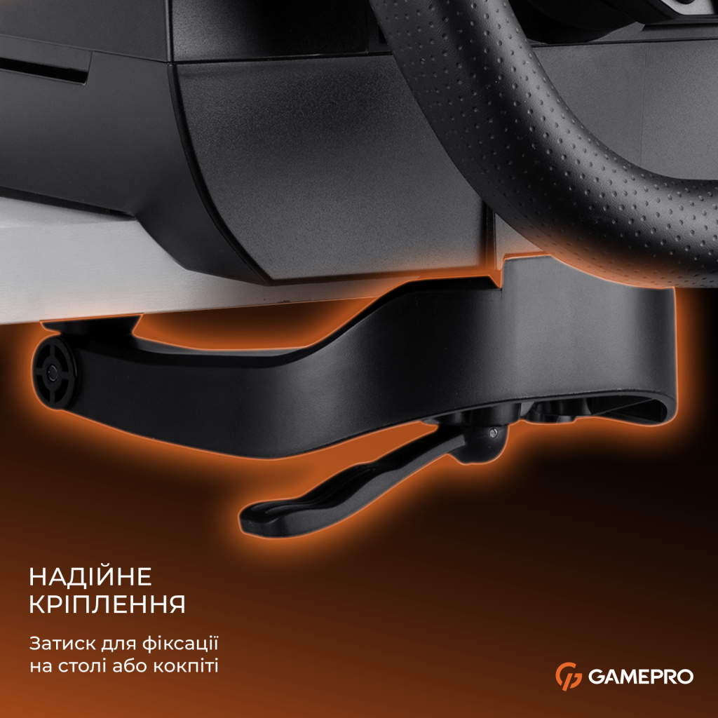 Кермо GamePro RW070PM з педалями та коробкою передач XBOXONE/PS4/PC (RW070PM) - зображення 20