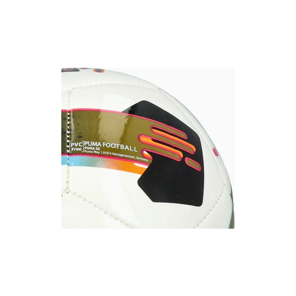 М'яч футбольний Puma Orbita 7 MS Mini 084336-01 білий, чорний, помаранчевий 1 (4067981495184) - зображення 5