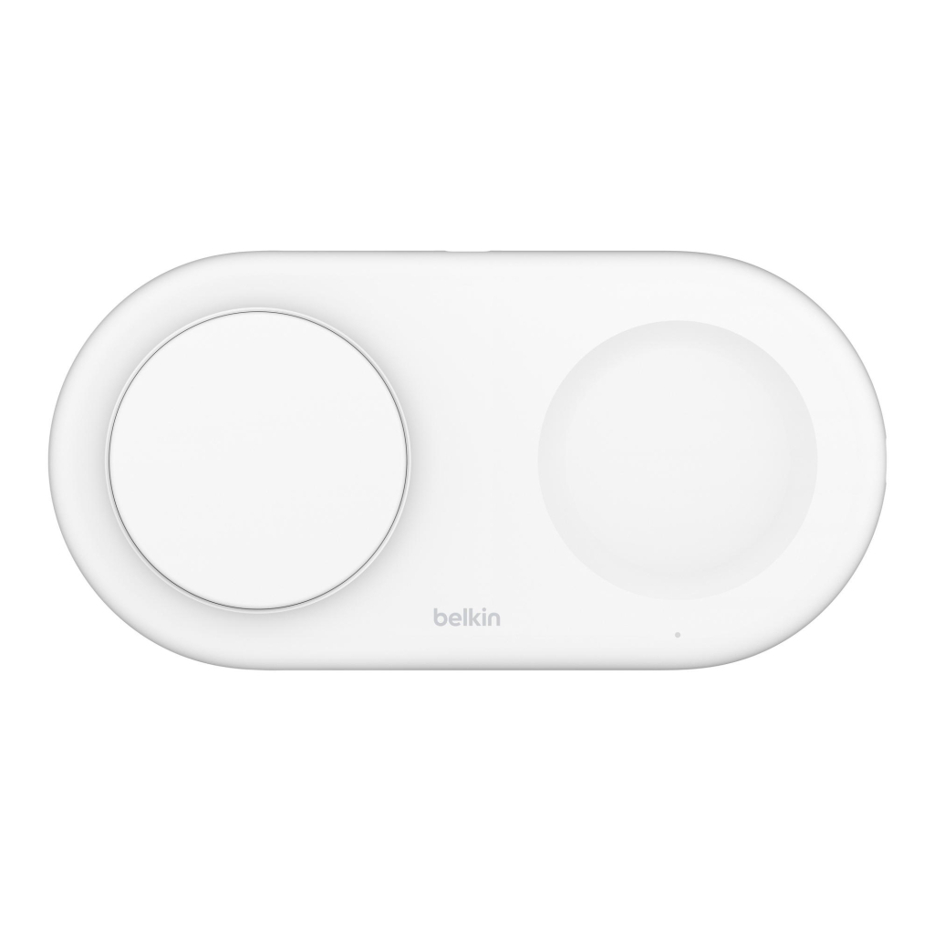 Зарядний пристрій Belkin 2in1 15W Pad Qi2 white (WIZ021VFWH) - зображення 7