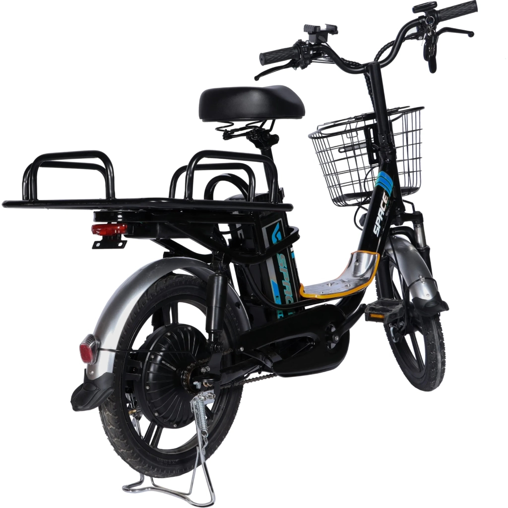 Електровелосипед Space 18" eELDORADO рама-15" 48B 15А*г 500Вт чорно-синій 2025 (ELB-SP-18-005) - зображення 3