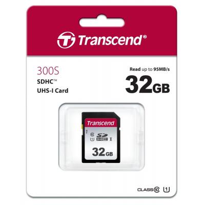 Карта пам'яті Transcend 32GB SDHC class 10 UHS-I U1 (TS32GSDC300S) - зображення 2