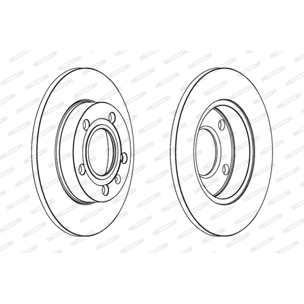 Гальмівний диск FERODO DDF1709 - зображення 1