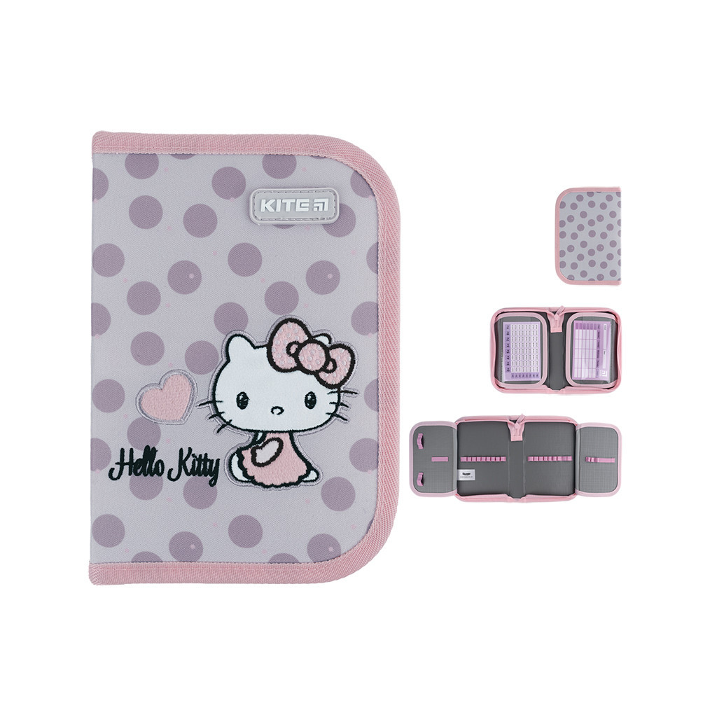 Пенал Kite Hello Kitty HK24-622, 1 відділення, 2 відвороти (HK24-622) - зображення 1