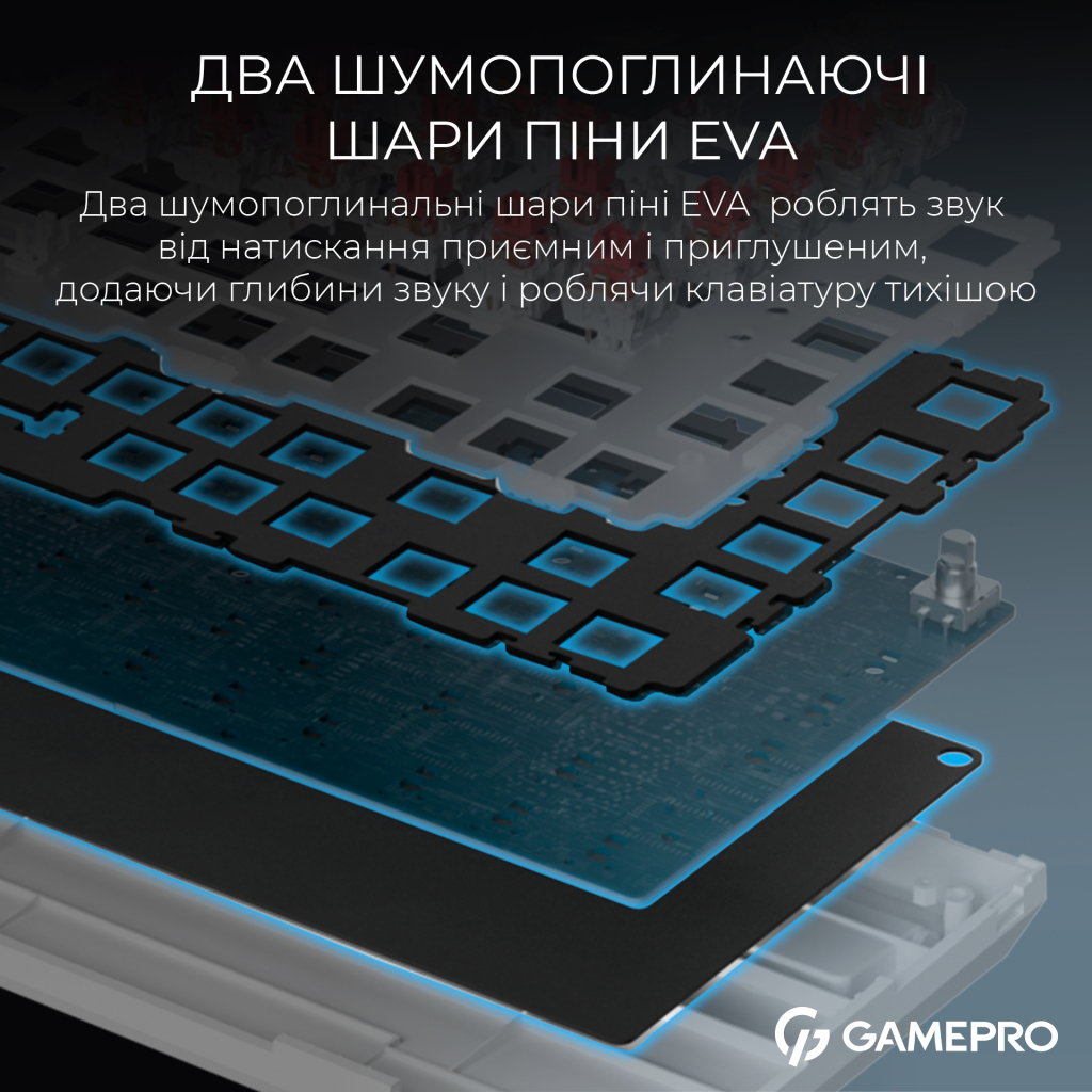 Клавіатура GamePro Asgard Valhalla MK160B Pro 75 RGB Wireless/Bluetooth/USB Black (MK160B Pro) - зображення 10