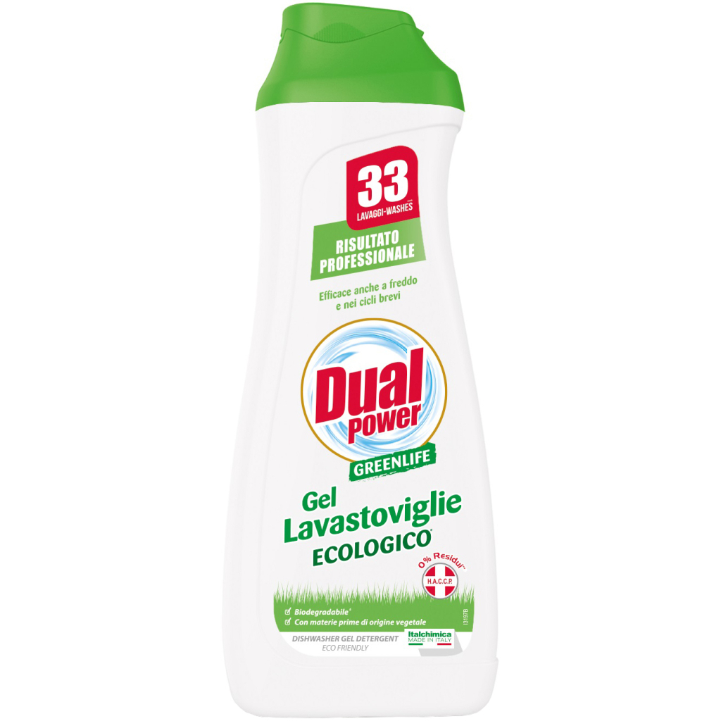 Гель для миття посуду в посудомийці Dual Power Green Life 660 мл (8054633831670) - зображення 1