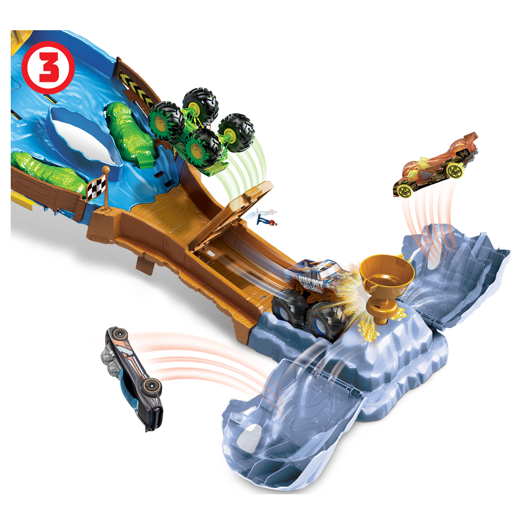 Автотрек Hot Wheels Перегони титанів серії Monster Trucks (HGV12) - зображення 7