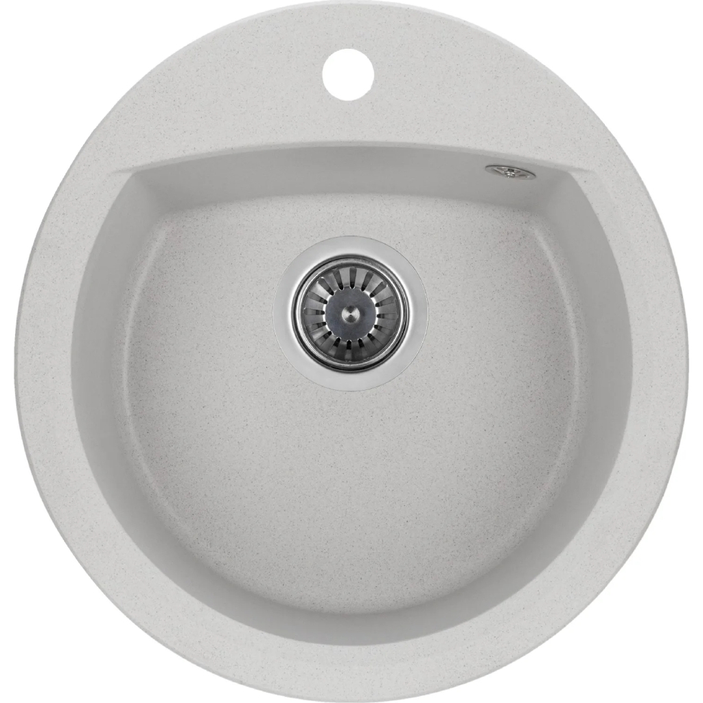 Мийка кухонна GRANADO RONDA gris з сифоном (470*490mm.) (gr2208) - зображення 1