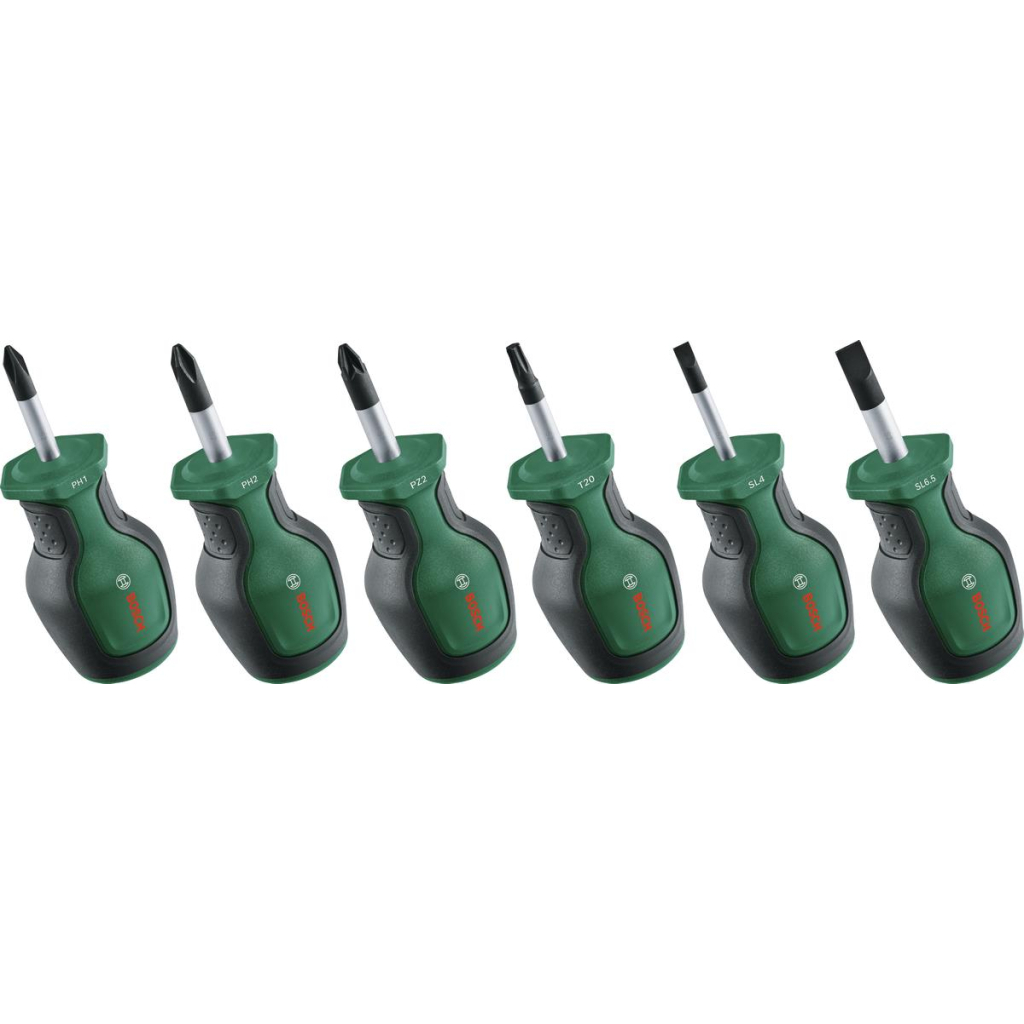 Набір викруток Bosch 6шт, PH, PZ, TX, SL, сталь CrV (1.600.A03.2UK) - зображення 1
