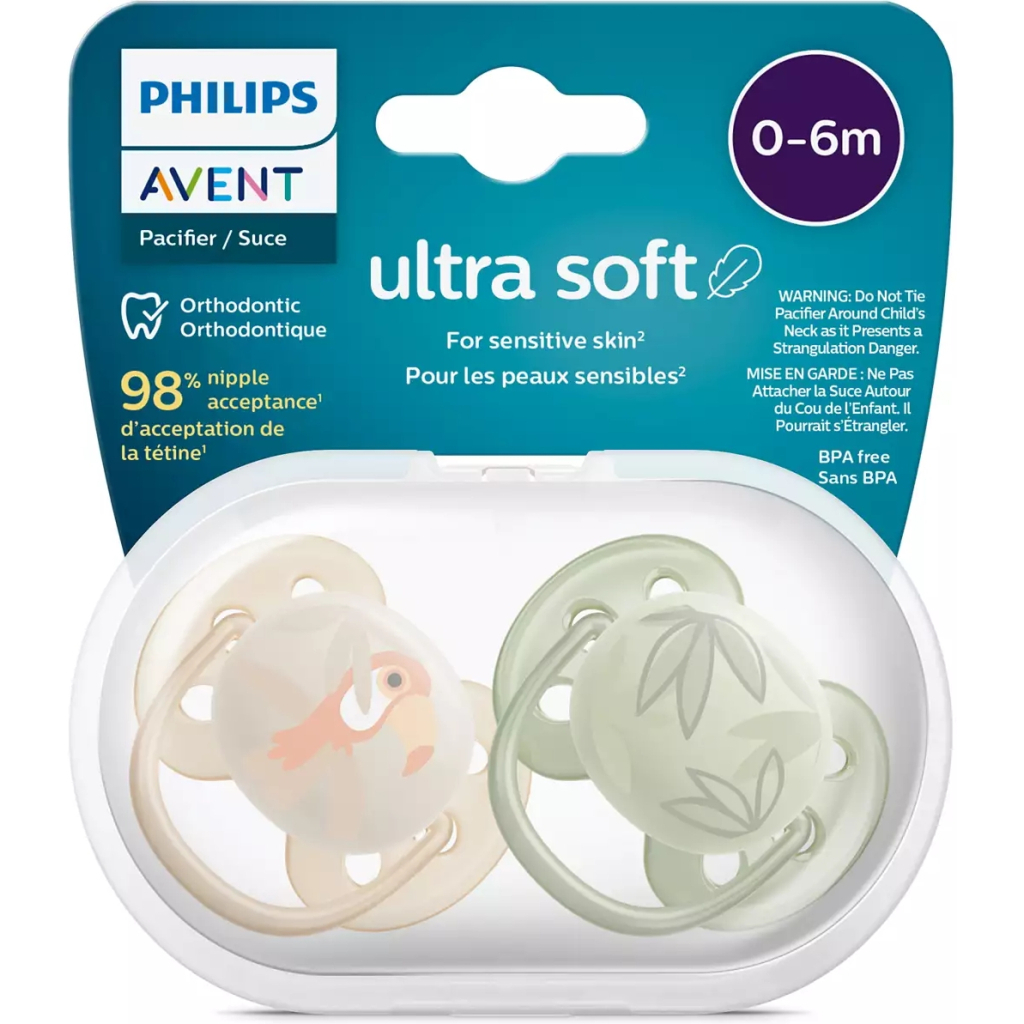 Пустушка Philips AVENT Ultra Soft ультрам'яка 0-6 міс. 2 шт (SCF091/07) - зображення 3