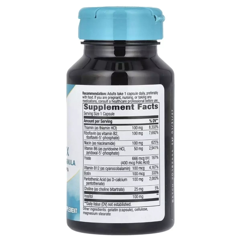 Вітамін Nature's Way Комплекс вітамінів B, B-100 Complex, 60 капсул (NWY-40520) - зображення 2