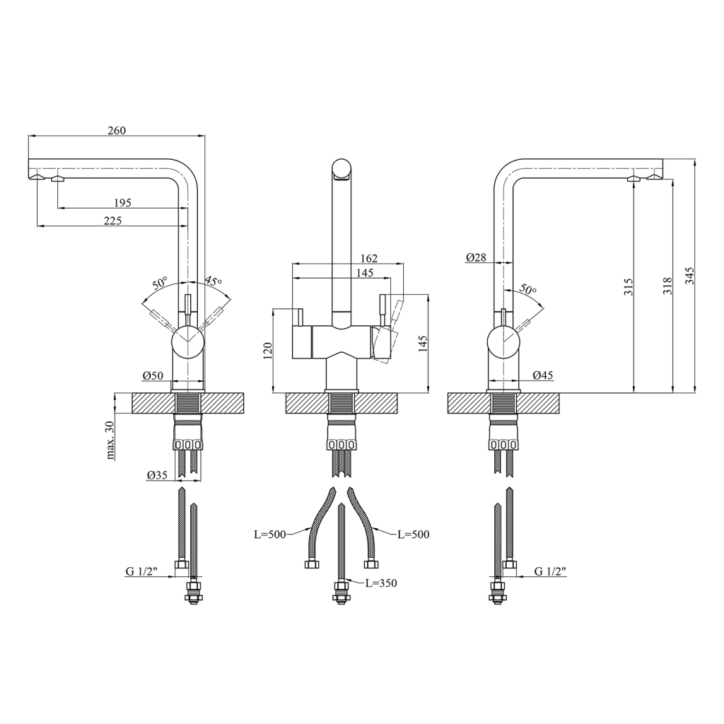 Змішувач Kroner Klassisch-ESG03811 (CV027932) - зображення 9