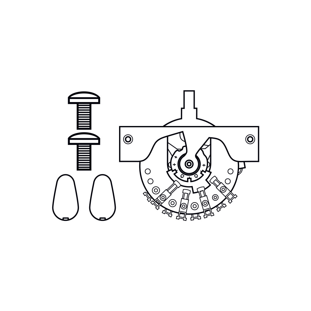 Перемикач для гітари DiMarzio Five-Way Switch For Strat (EP1104) - зображення 2