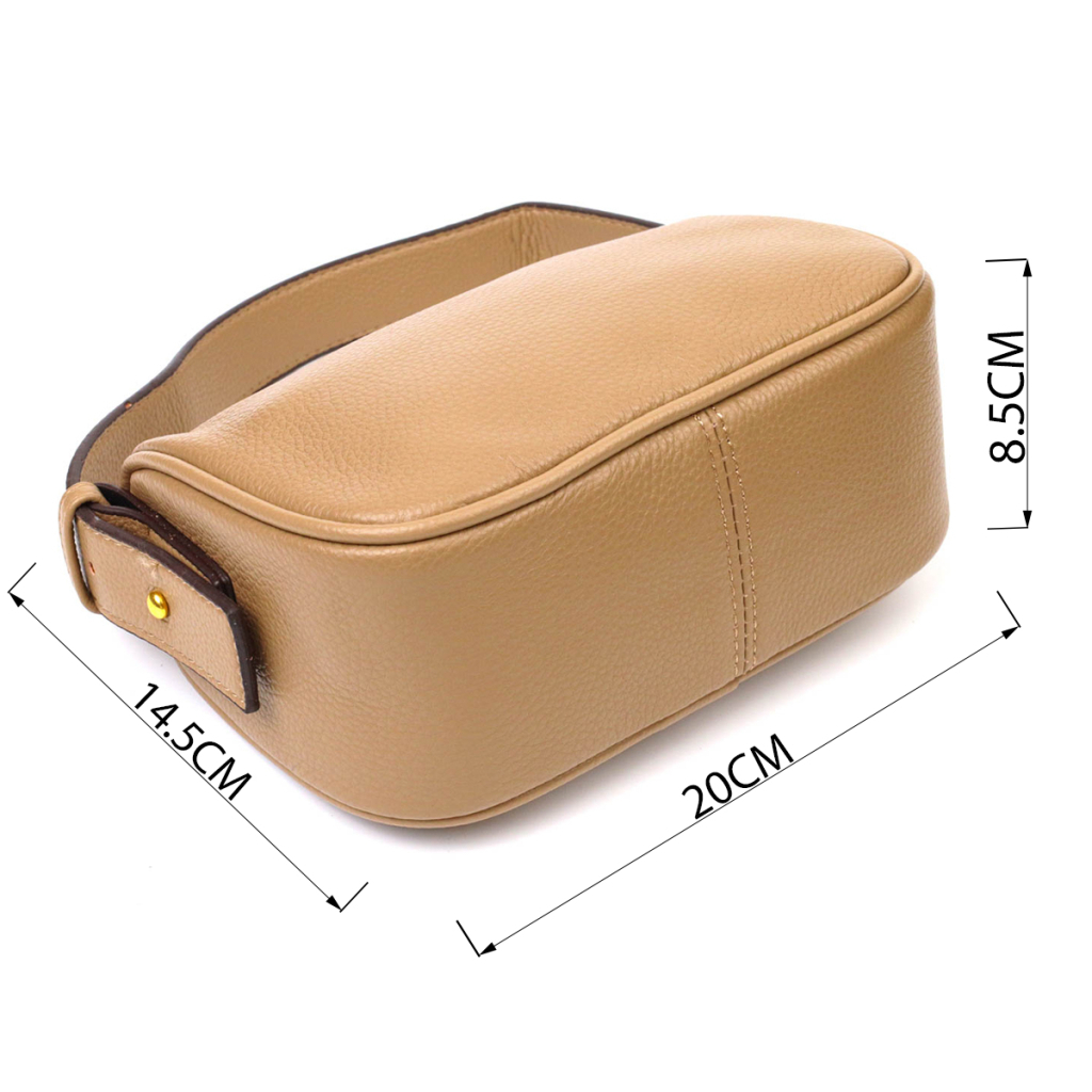 Сумка Vintage З натуральної шкіри Бежева (22128) - зображення 3