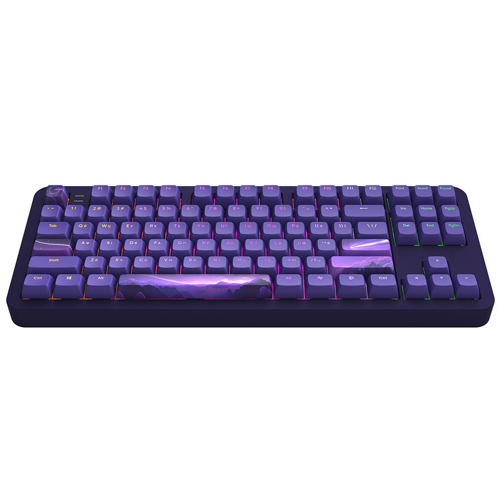 Клавіатура Dark Project ALU87 Celestial ABS RGB Mech G3MS Voidstone Violet (DPKB_CELESTIAL_87_ANSI_UA) - зображення 1
