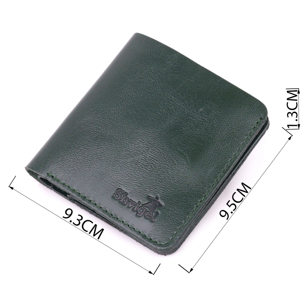 Портмоне Shvigel Шкіряне Зелене (16608) - зображення 3