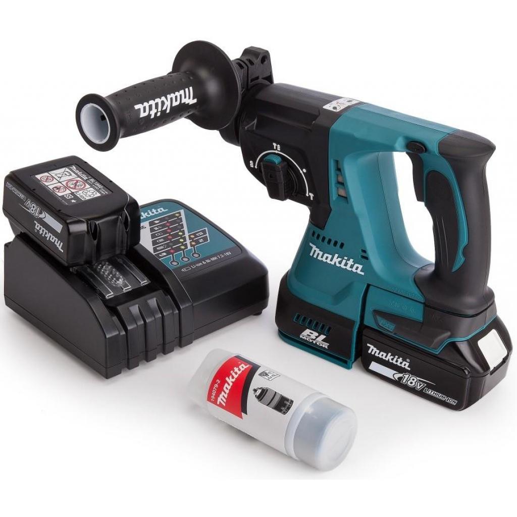 Перфоратор Makita SDS-PLUS LXT + БЗП патрон + пилозбірник (DHR243RTJ1) - изображение 4
