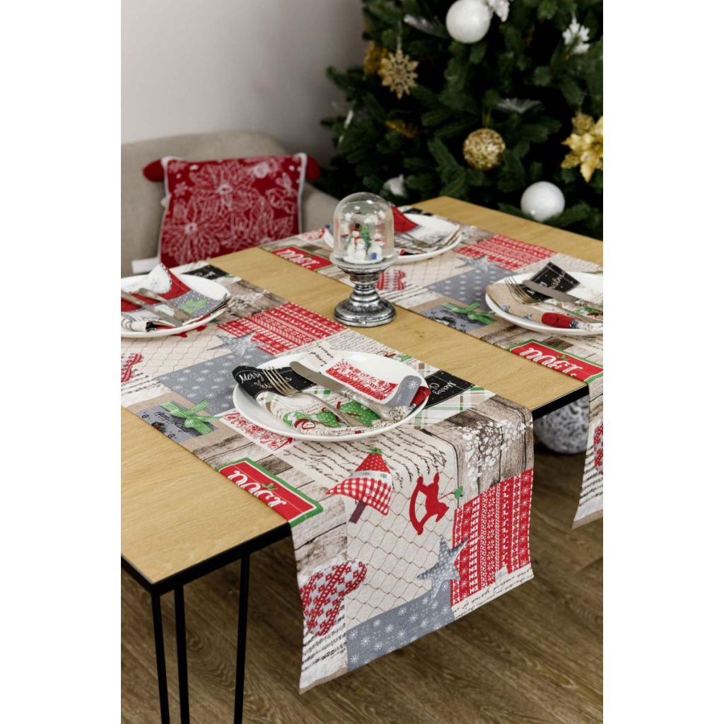 Доріжка на стіл Прованс Merry Christmas 40x140 см (031476) - зображення 5