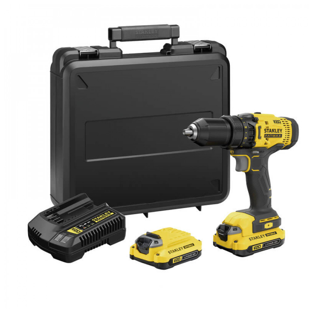 Шуруповерт Stanley FatMax, Li-lon 18V, 1.5Ah, 50 Нм, 0-400 / 1500 об/хв (SCD700C2K) - зображення 3