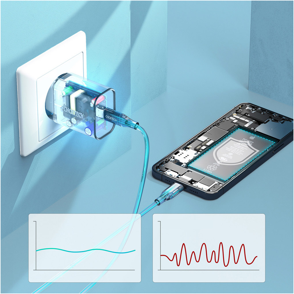 Зарядний пристрій Choetech USB-C PD20W white (Q5004-V5) - зображення 11