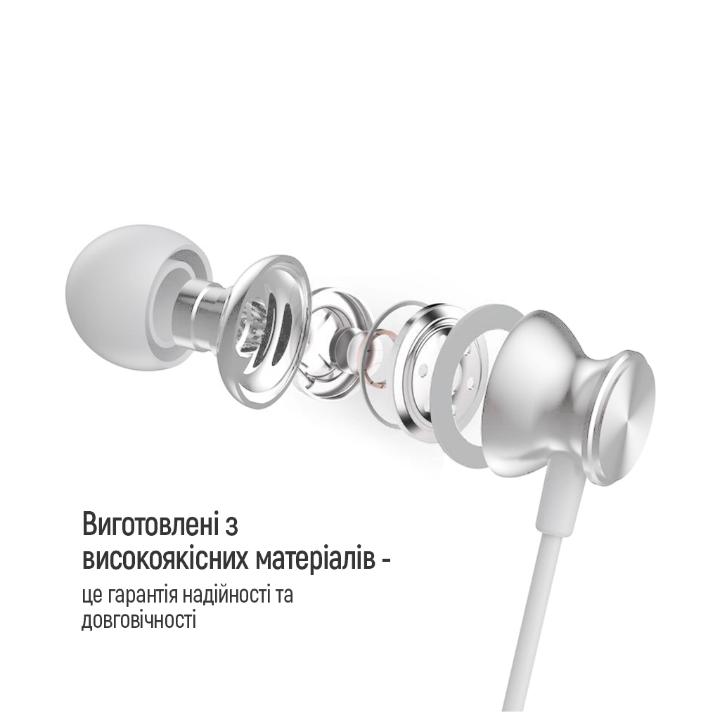 Навушники ColorWay 3.5 mm Wired Earphone UrbanBeat White (CW-WD03WT) - зображення 10