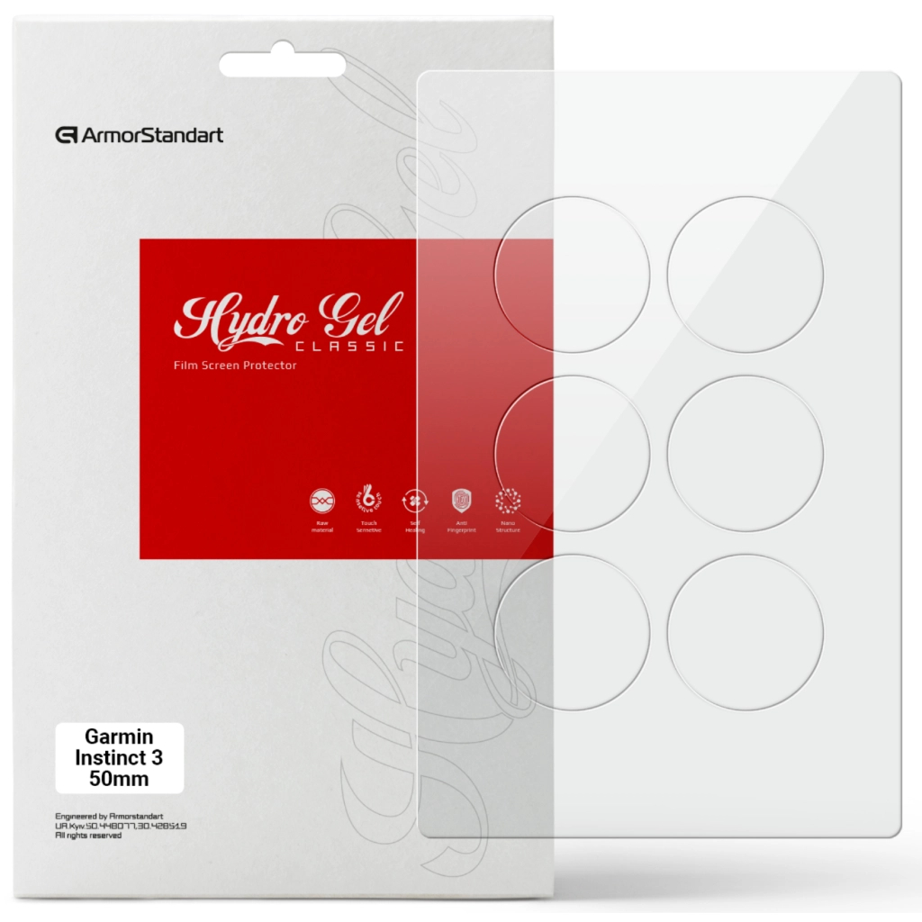 Плівка захисна Armorstandart Garmin Instinct 3 50mm 6 шт. (ARM86958) - зображення 1