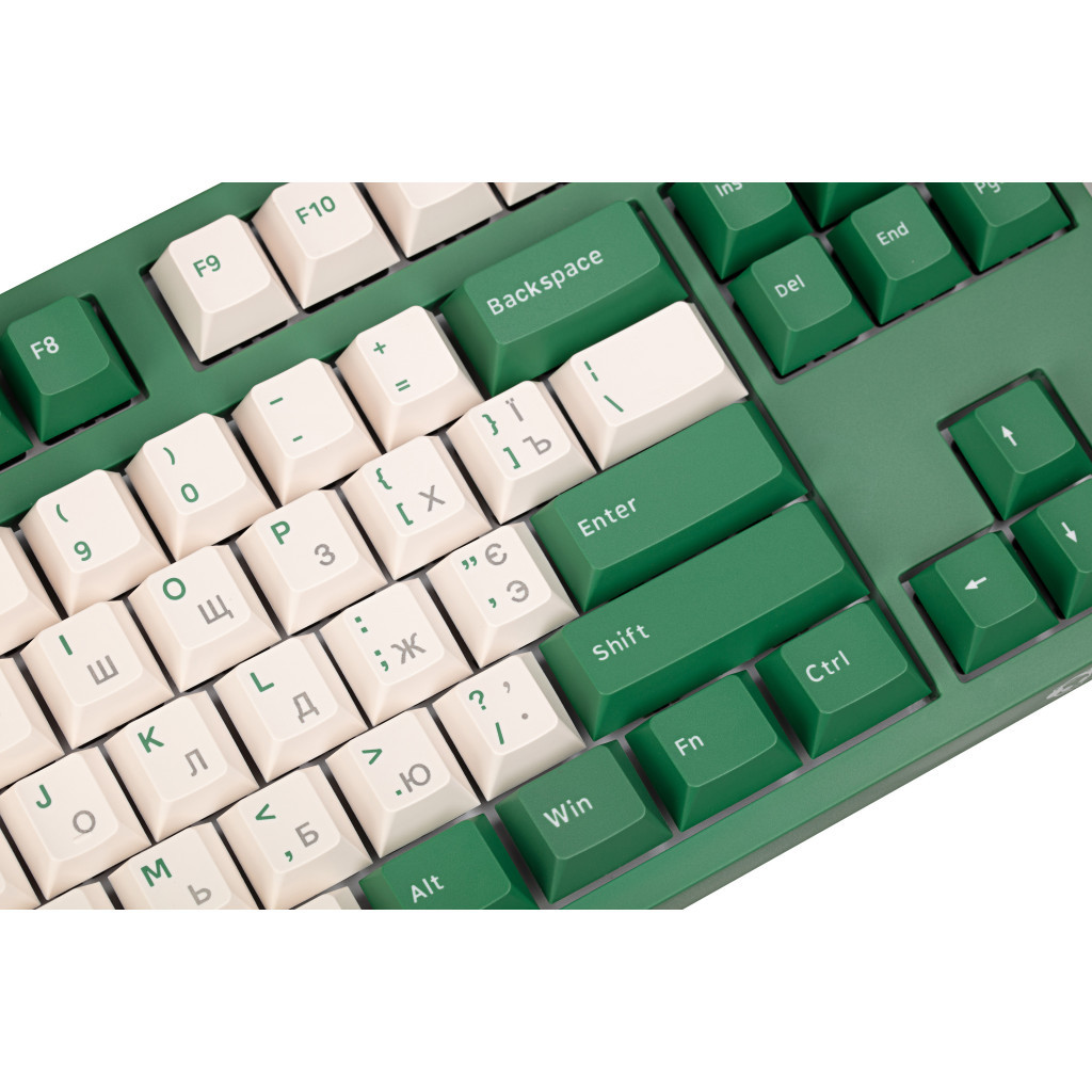 Клавіатура Akko 3087 Matcha Red Bean Cherry MX Silent Red Green (A3087_MA_CSR) - зображення 9