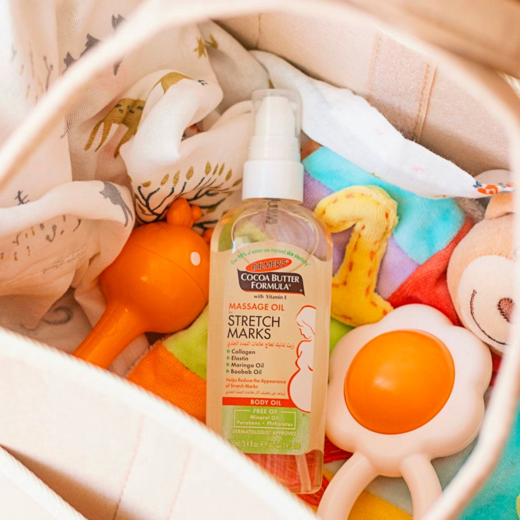 Косметика для мам Palmer's масажна олія від розтяжок з олією какао і вітаміном Е, 100 мл (4376-6.00) - изображение 3