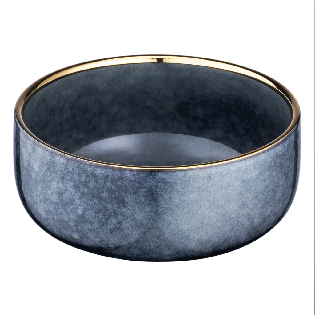 Салатник Ardesto Andria 750мл, 15.1см, кераміка, синьо-сірий (AR2915AB) - зображення 4